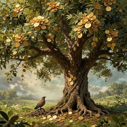 Mystical Inverted Tree of Time