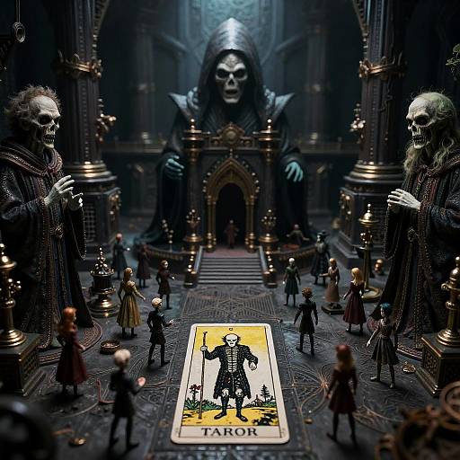 Ultra-Detailed Sci-Fi Tarot Magician