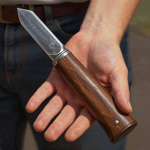 Sunlit Hand Holding Colt Revolver