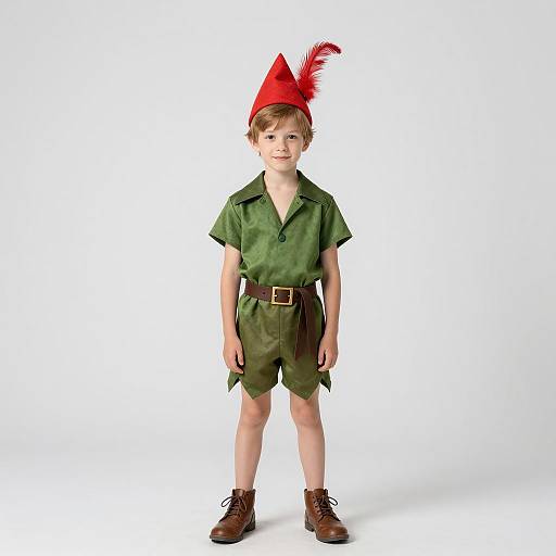 Boy in Peter Pan Costume