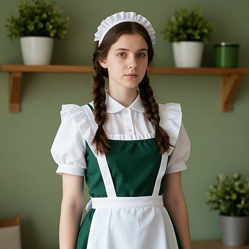 Traditional European Maid Portrait