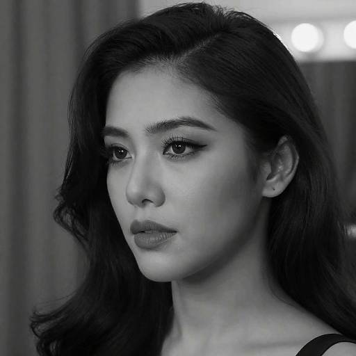 Elegant Black and White Portrait Photography