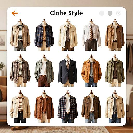 Clothes Style Generator Interface