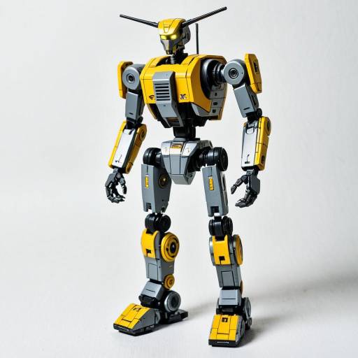 Yellow and Gray Robot Action Figure