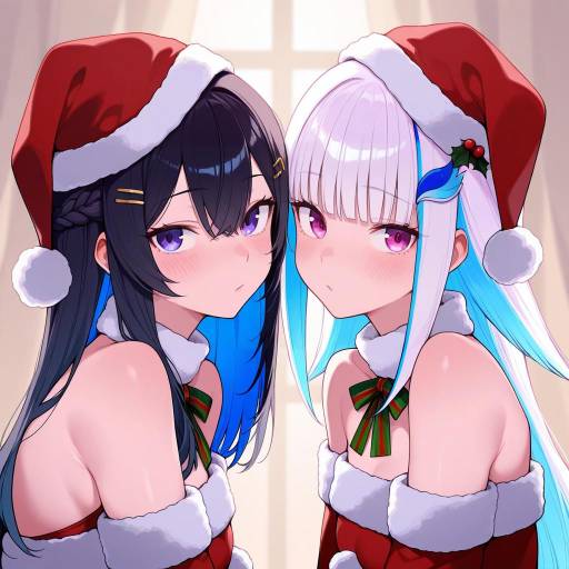 Virtual YouTubers in Festive Attire