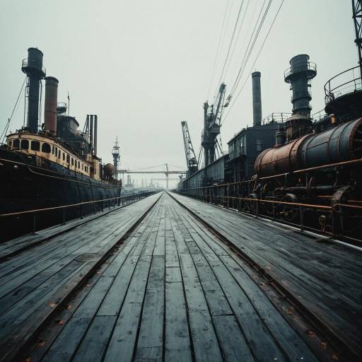 Steampunk Industrial Harbor Dock