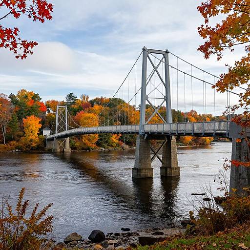 Historic Ryefield Bridge in Autumn