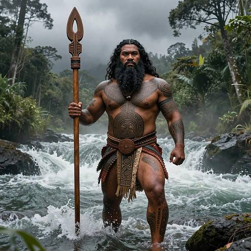 Powerful Maori Ancestor Deity