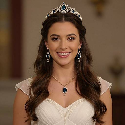 Nativity Narrator in White Dress