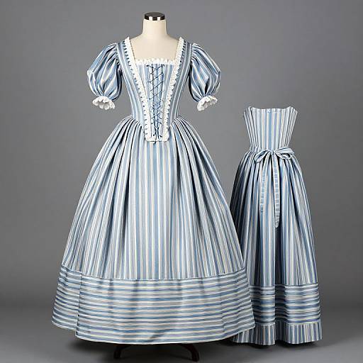 Georgian Polonaise Dress Display