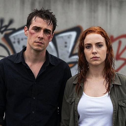 Intense Outdoor Portrait of Two Individuals