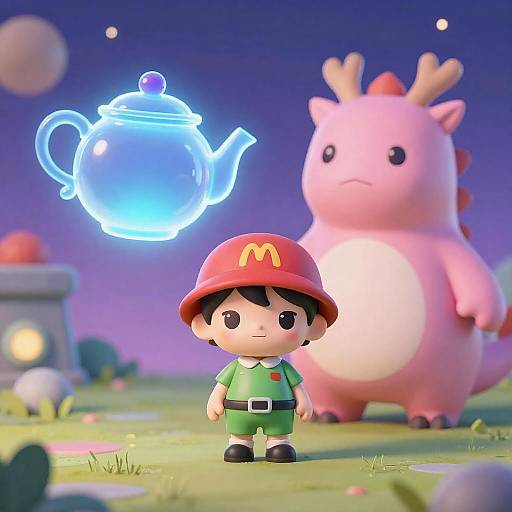 Starry Night: Teapot, Dragon, Little Hero