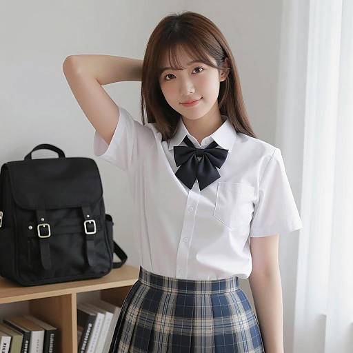 Portrait of Asian Woman in Casual Wear