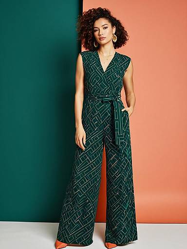 Chic Abstract Jumpsuit Fashion Shoot