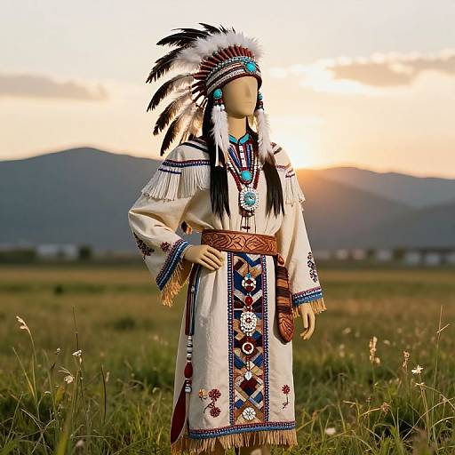 Traditional Native American Mannequin Display