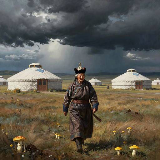 Surreal Journey through the Mongolian Steppe