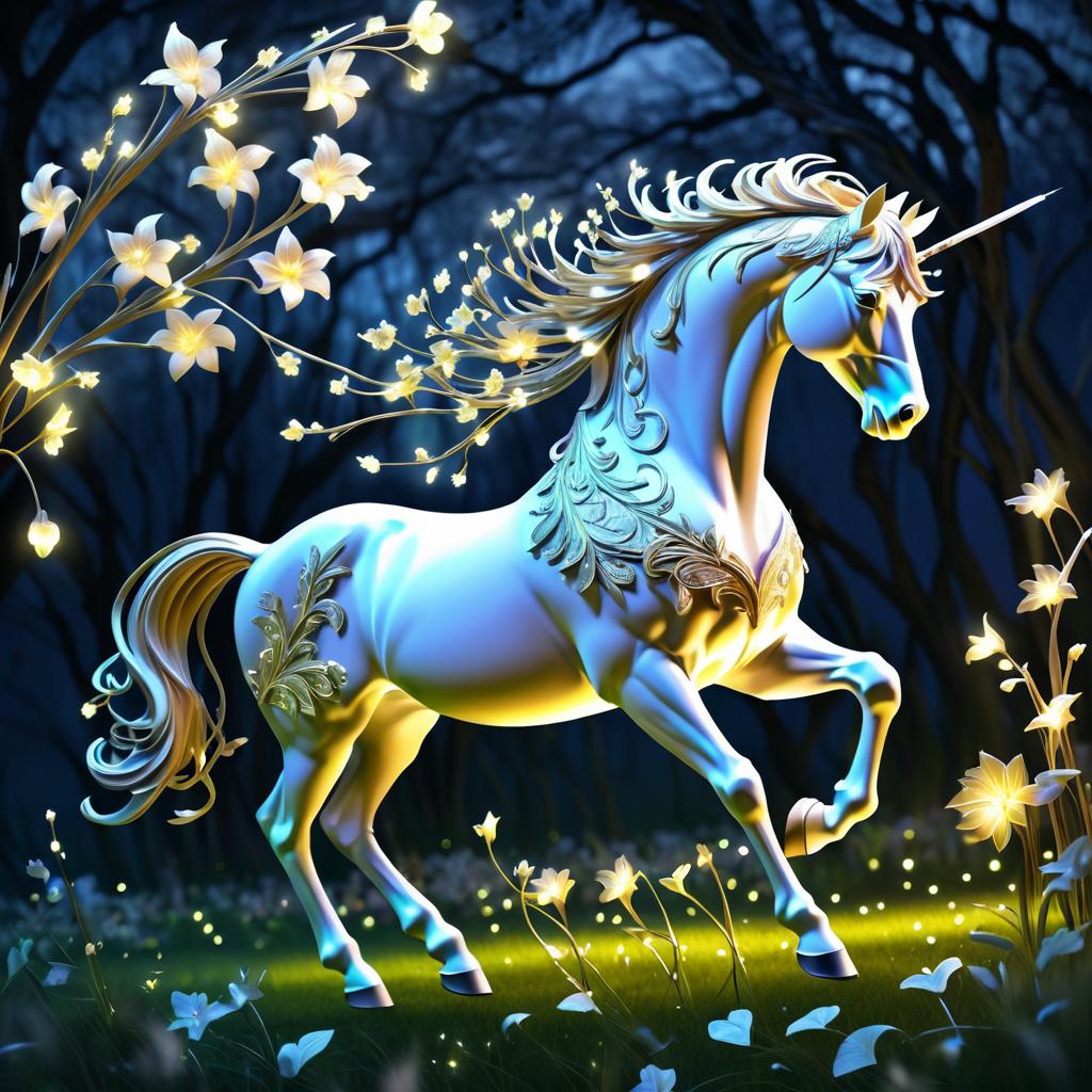 Fantasy Centaur in Dynamic Luminism Art