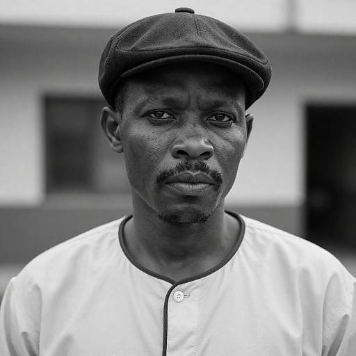 Serious Portrait of an African American Man