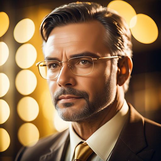 Cinematic Portrait of a Charismatic Leader Cinematic Portrait of a Charismatic Leader