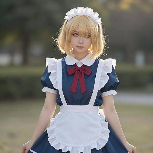 Lifestyle costume photo of Mugetsu (touhou). Cosplay clothes