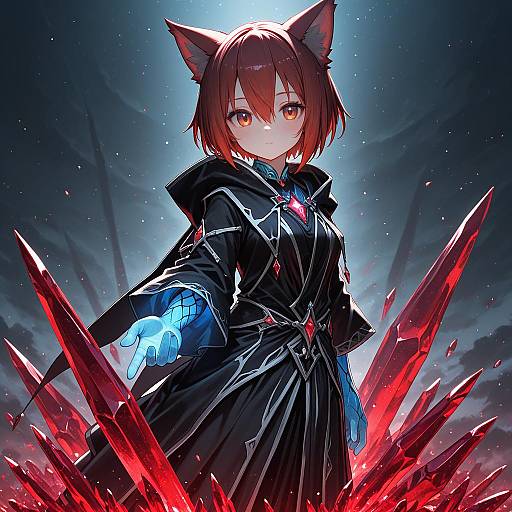 Illustration of Crystal exarch, final fantasy in the style of Kamonari ahiru