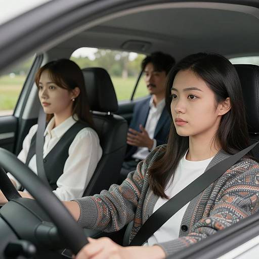 Friends on a Road Trip Adventure