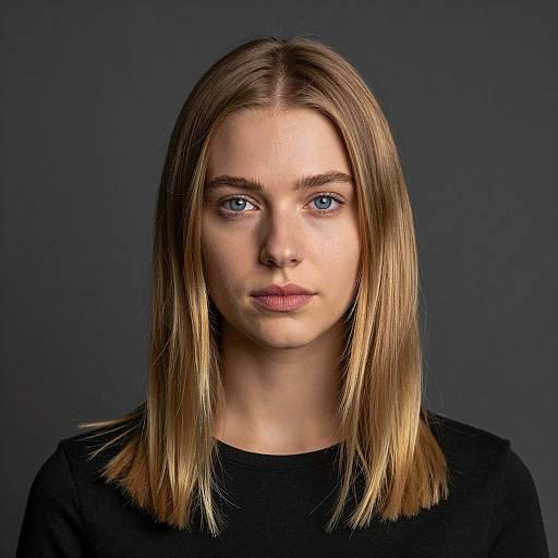 Young Woman with Blonde Highlights Photograph