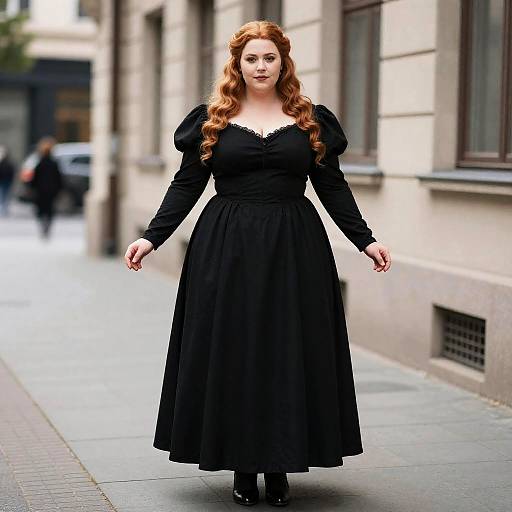 Plus Size Yennefer Black Dress