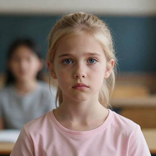 Melancholic Portrait of a Young Girl