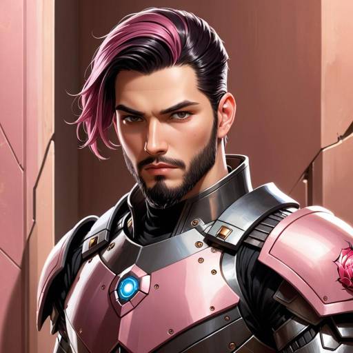 Cyborg Knight Peering Around a Corner