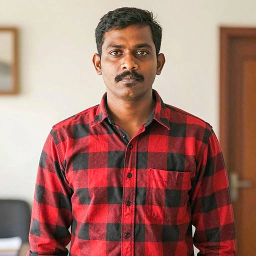 Portrait of a Stylish Man in Colors