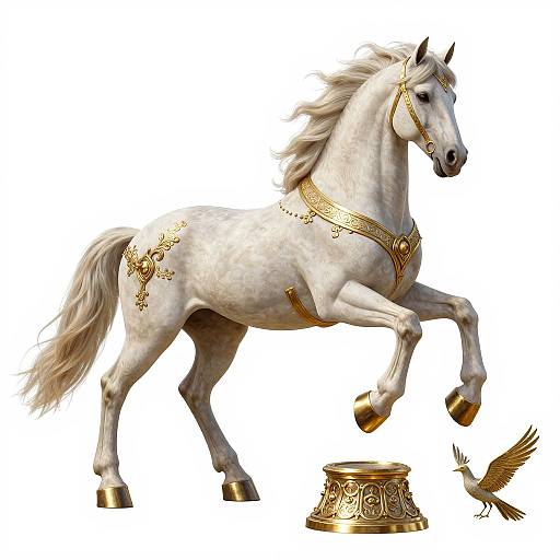 Majestic Sleipnir in Ornate Realism