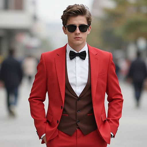 Stylish Prom Attire Male Portrait
