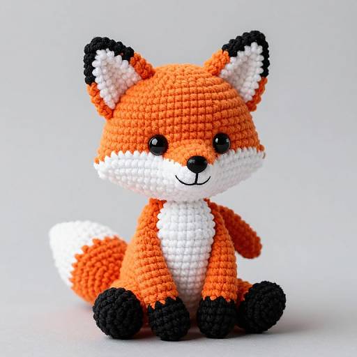 Handmade Crochet Fox Plush Toy