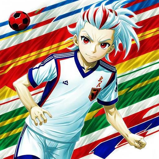 Illustration of Hakuryuu (inazuma eleven), inazuma eleven (series) in the style of Harimoji