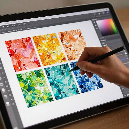 Futuristic Texture Maker Interface
