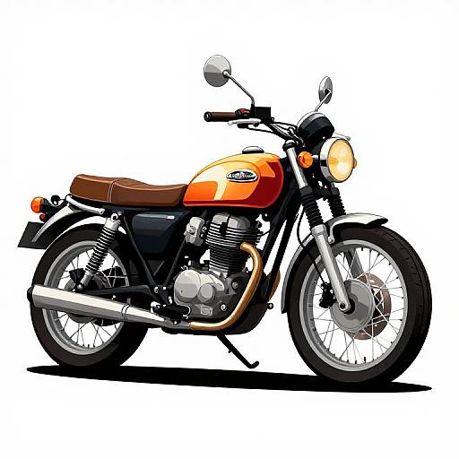 Retro Classic Motorbike Vector Design