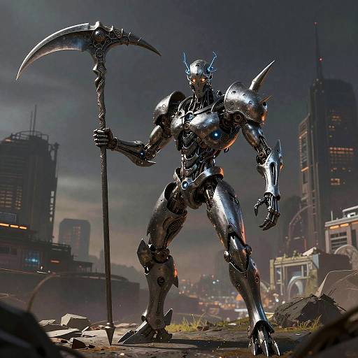 Biomechanical Scythe in Dystopia