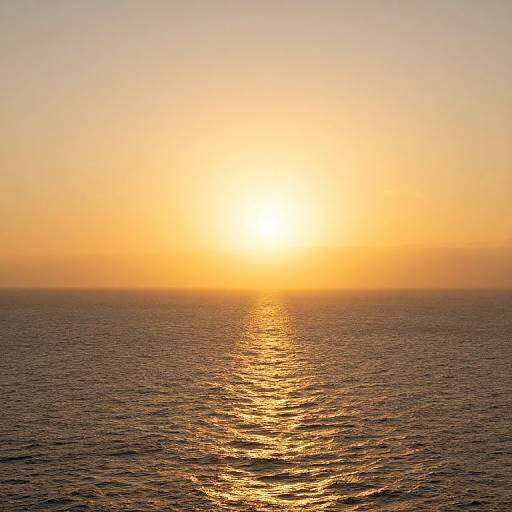 Ethereal Ocean Symphony at Sunset