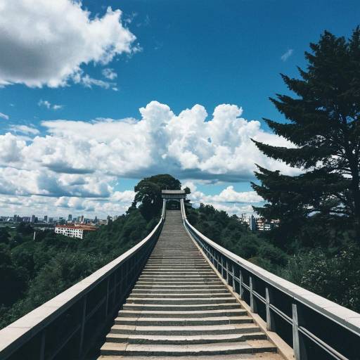 Long Stairway to Chinese Pavilion