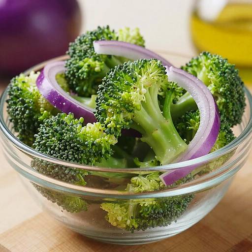 Vibrant Close-Up of Fresh Broccoli Salad
