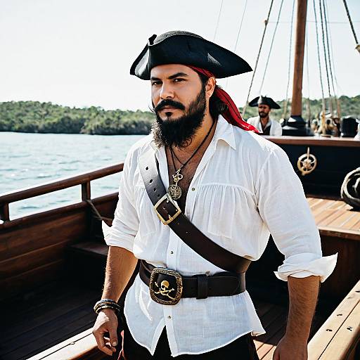 Daring Pirate Costume for a Bold Man