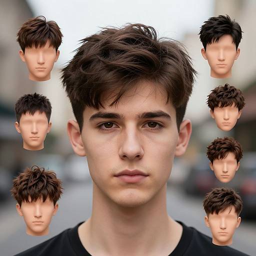 Male Hairstyle Simulator Portrait