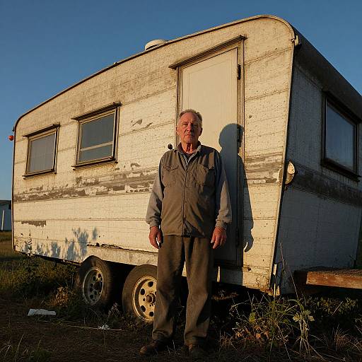 Solitary Man by Rustic Trailer