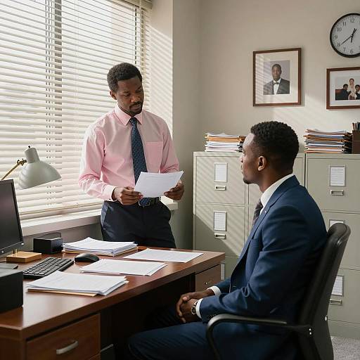 Two Professionals in an Office Setting