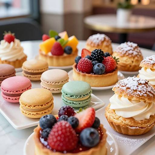 Whimsical Pastel Dessert Assortment