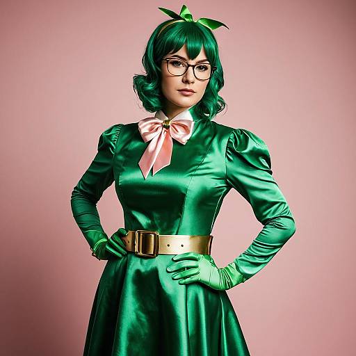 Female Riddler Cosplay Portrait