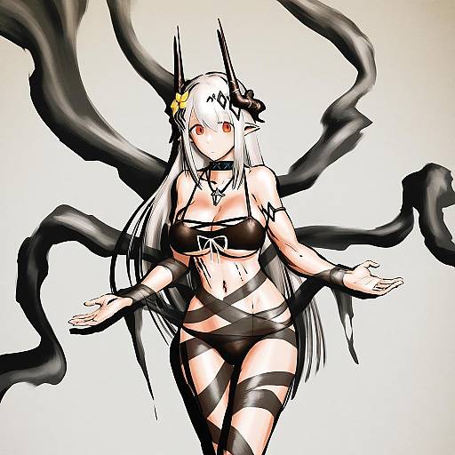 Illustration of Mudrock (silent night) (arknights), arknights in the style of Choufu shimin