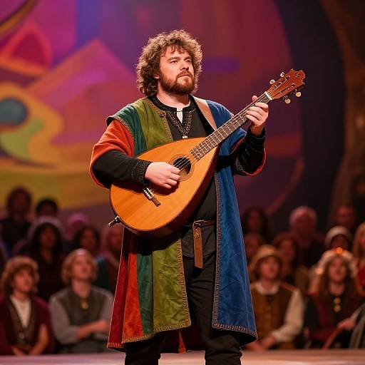 Jack Black as Bard on Medieval Stage