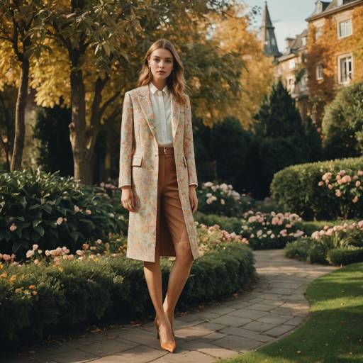 High Fashion Elegance in a Garden